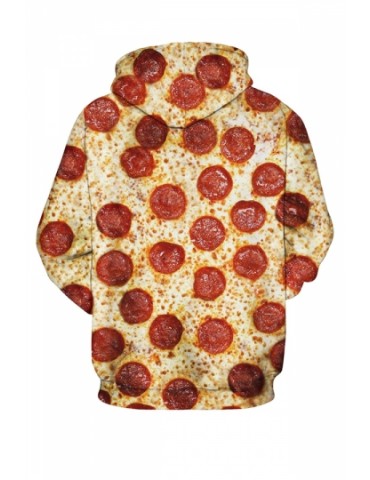 Womens Pepperoni Pizza 3D Printed Pullover Hoodie