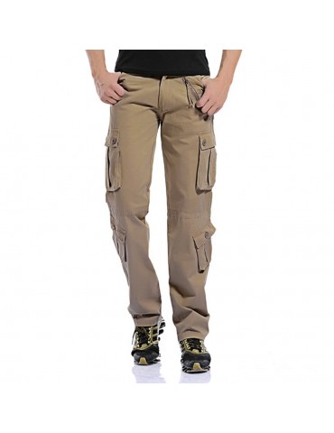 Men's Cargo Pants Military Army Pants Baggy Tactical Outdoor Casual Long Trousers