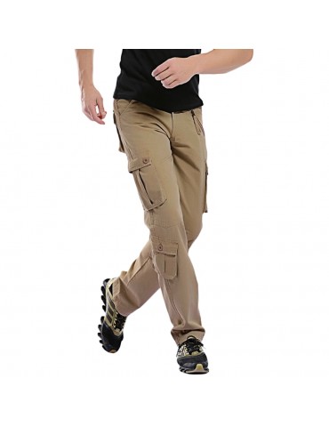 Men's Cargo Pants Military Army Pants Baggy Tactical Outdoor Casual Long Trousers