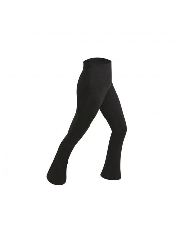 CK2218 Women Sports Fitness Yoga Pants Dance Practice Micro Horn Trousers Size L - Black